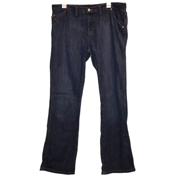 Ralph Lauren Polo Jeans Round Patch Flap Pocket Boot Cut Woman’s 14 - Picture 1 of 12